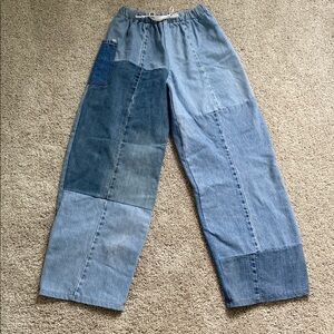 American Recycled Clothing • Drawstring Patchwork Jeans